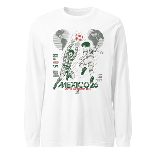 Manga Larga México Mundial 2026 Blanca