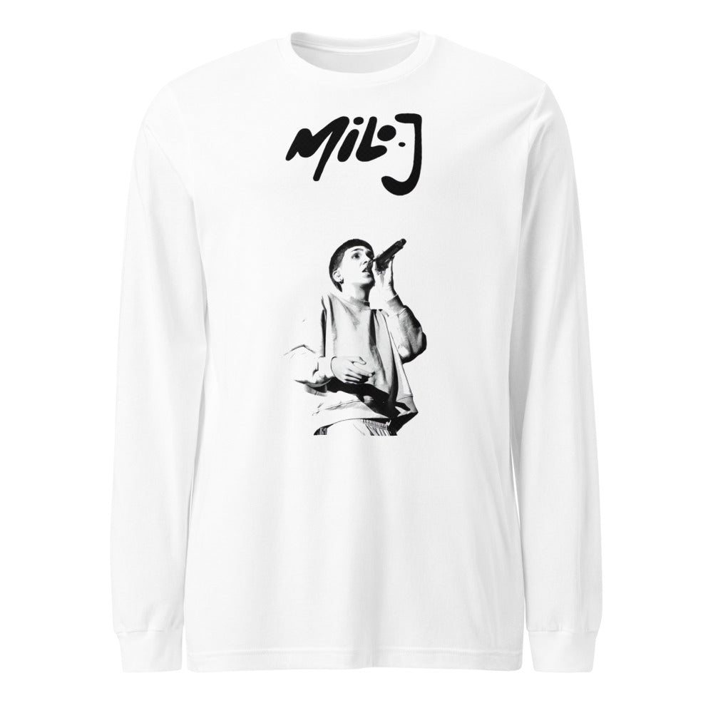 Manga Larga Milo J Cantante Blanco
