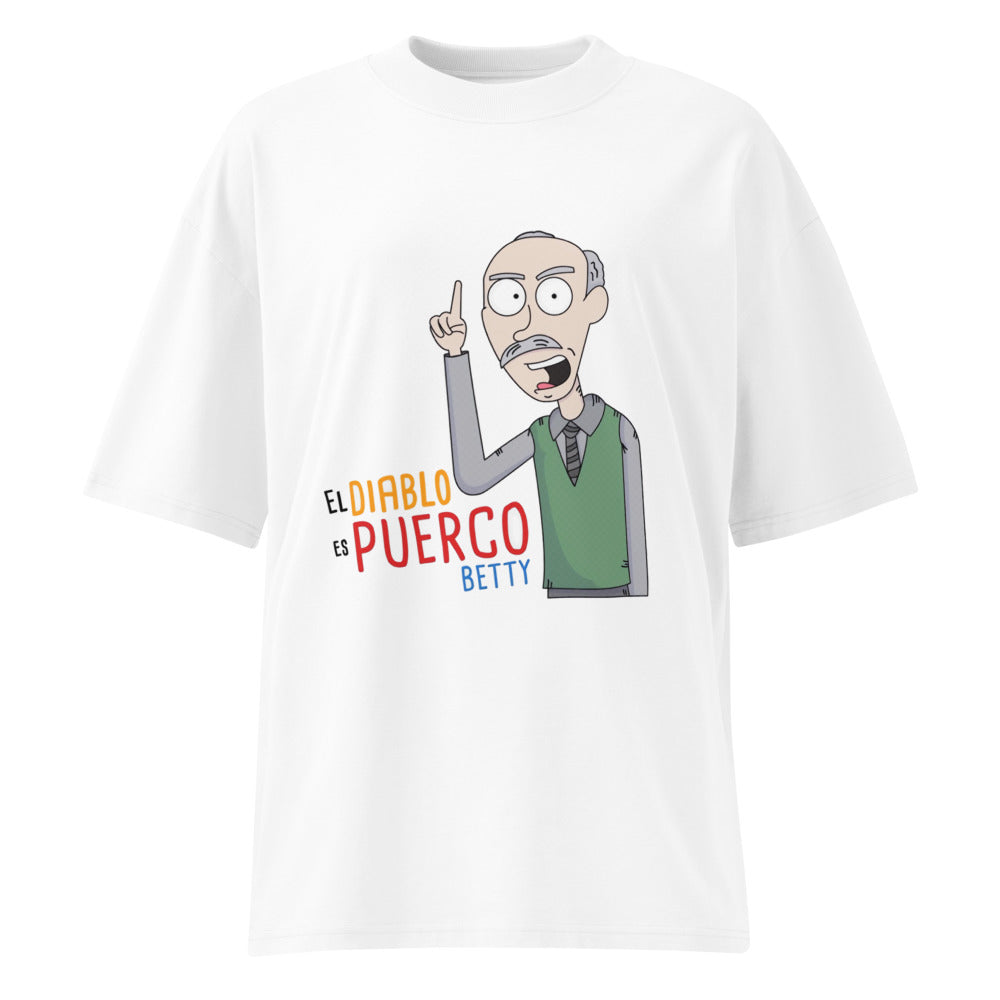 Oversize El Diablo Es Puerco Betty Blanca