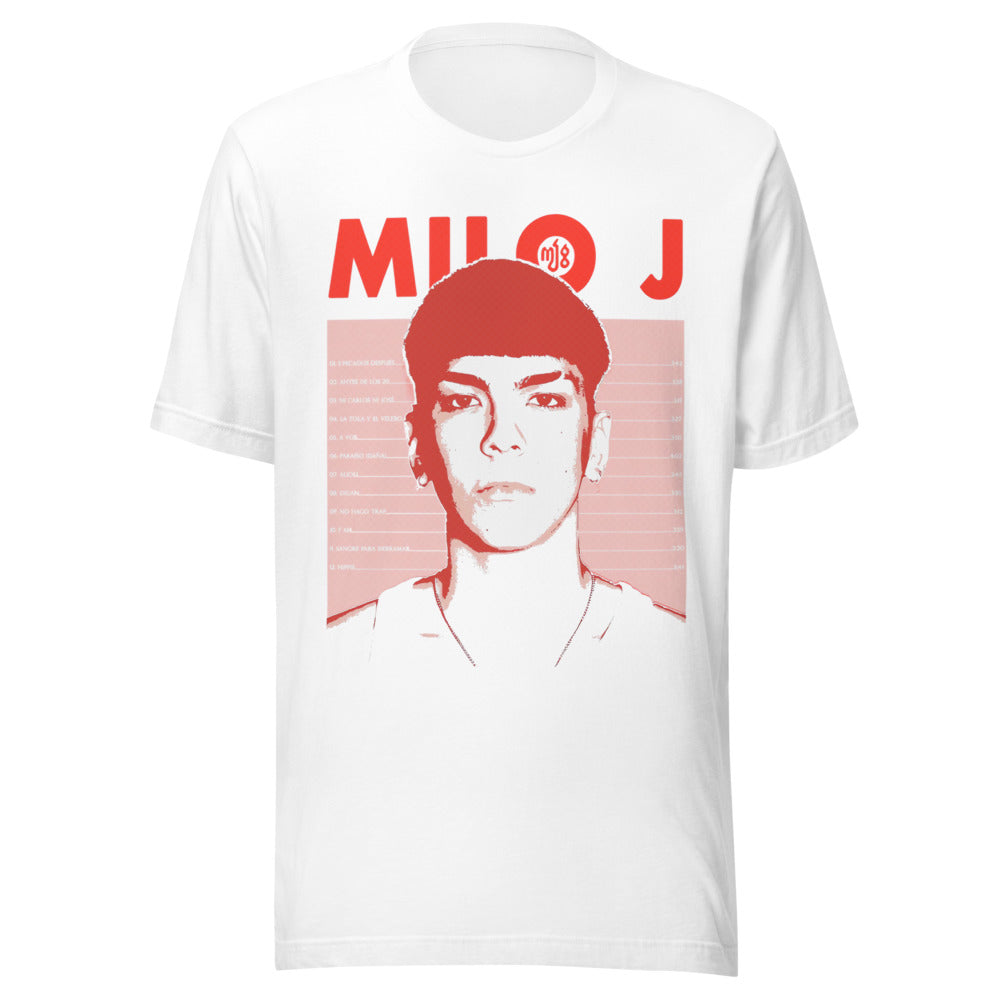 Playera Milo J Poster Blanco