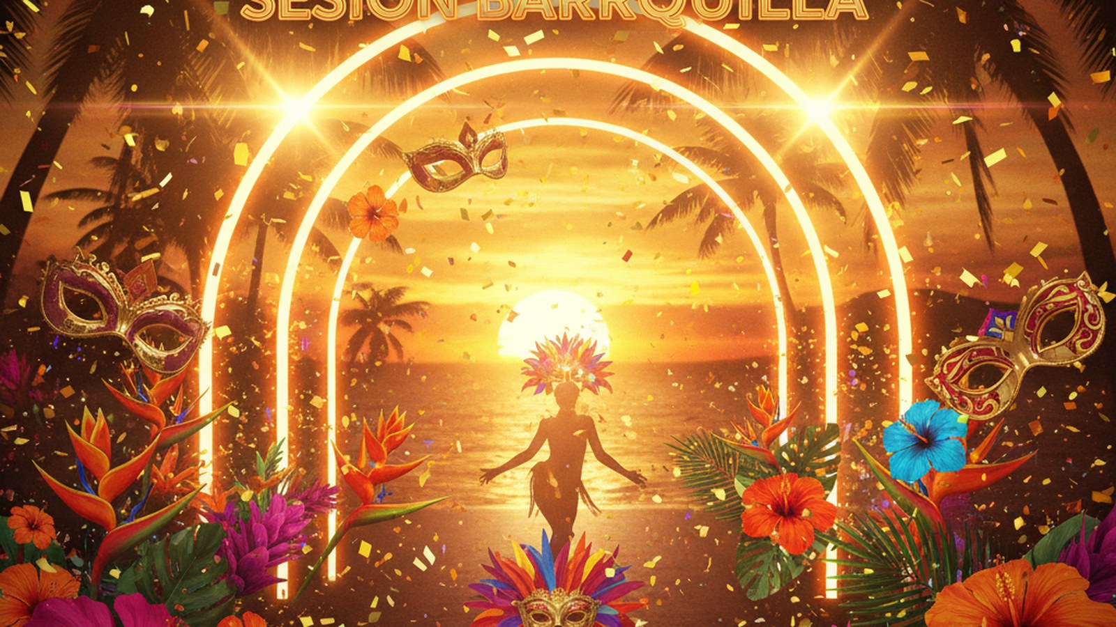 Shakira playeras guía 2026 — carnaval Barranquilla, neón dorado, BZRP studio aesthetic