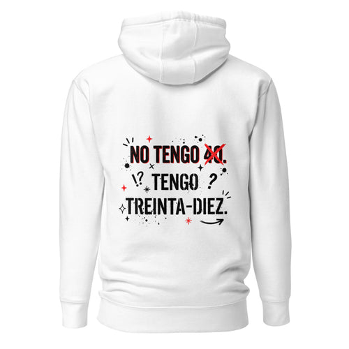 No Tengo 40 Tengo Treinta Diez Tachado Rojo