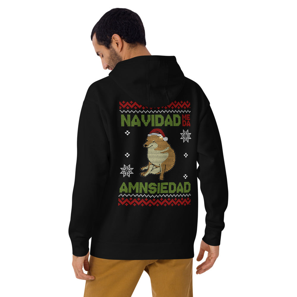 Hoodie Amsiedad - Modelo masculino espalda 2