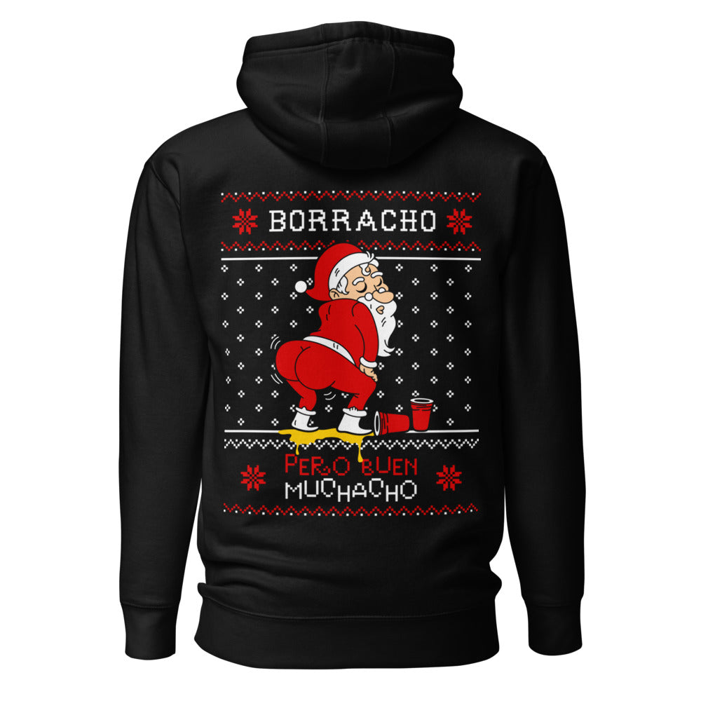 Hoodie Borracho Navideño - Espalda