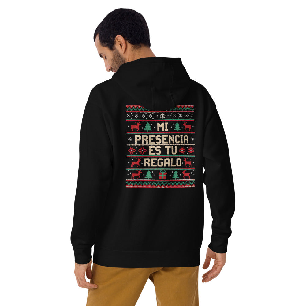 Hoodie Este es tu regalo - Modelo masculino espalda 2