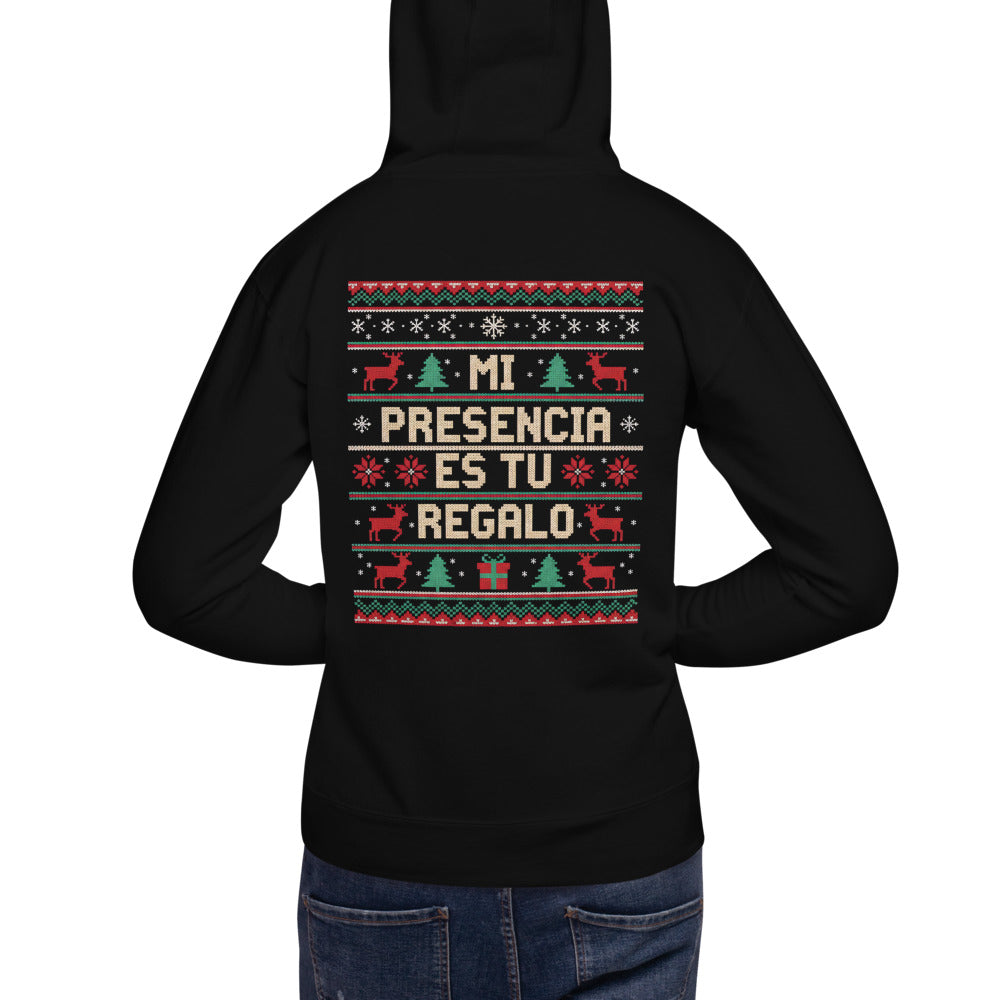 Hoodie Este es tu regalo - Modelo masculino espalda