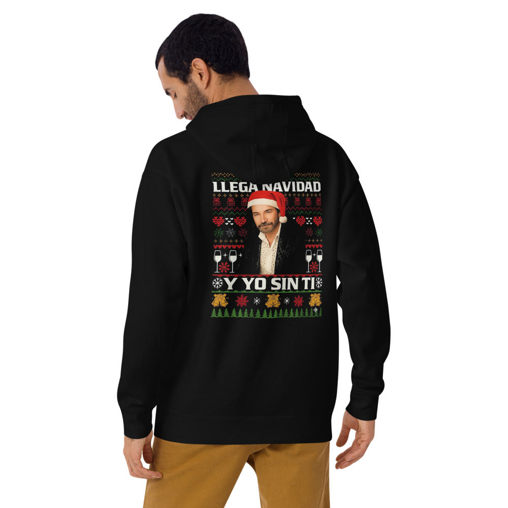 Hoodie Y yo sin ti - Modelo masculino espalda 2