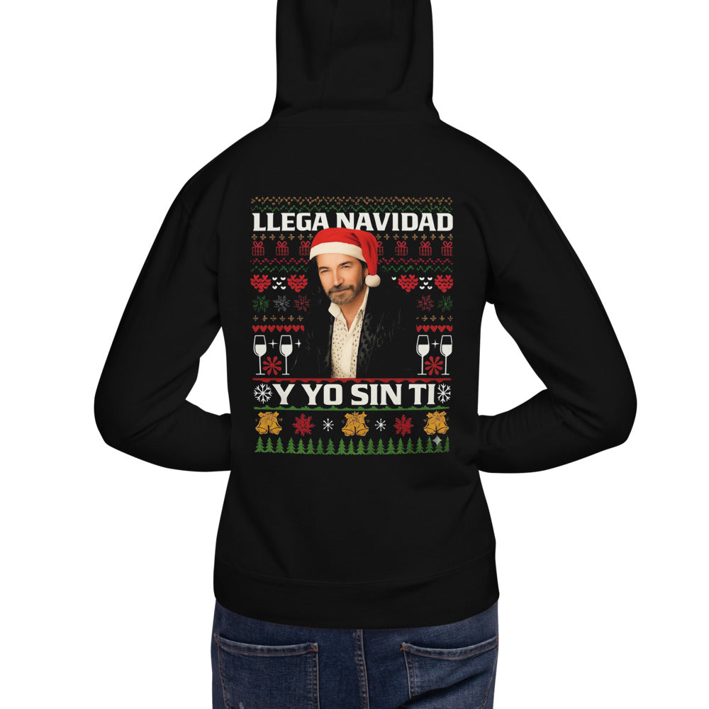 Hoodie Y yo sin ti - Modelo masculino espalda