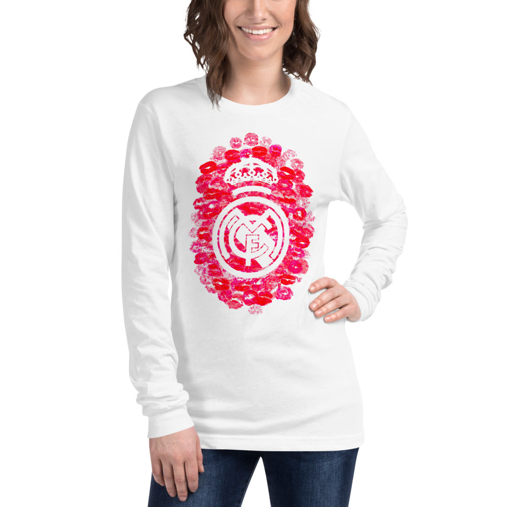 Manga Larga Real Madrid Kisses - Modelo femenina
