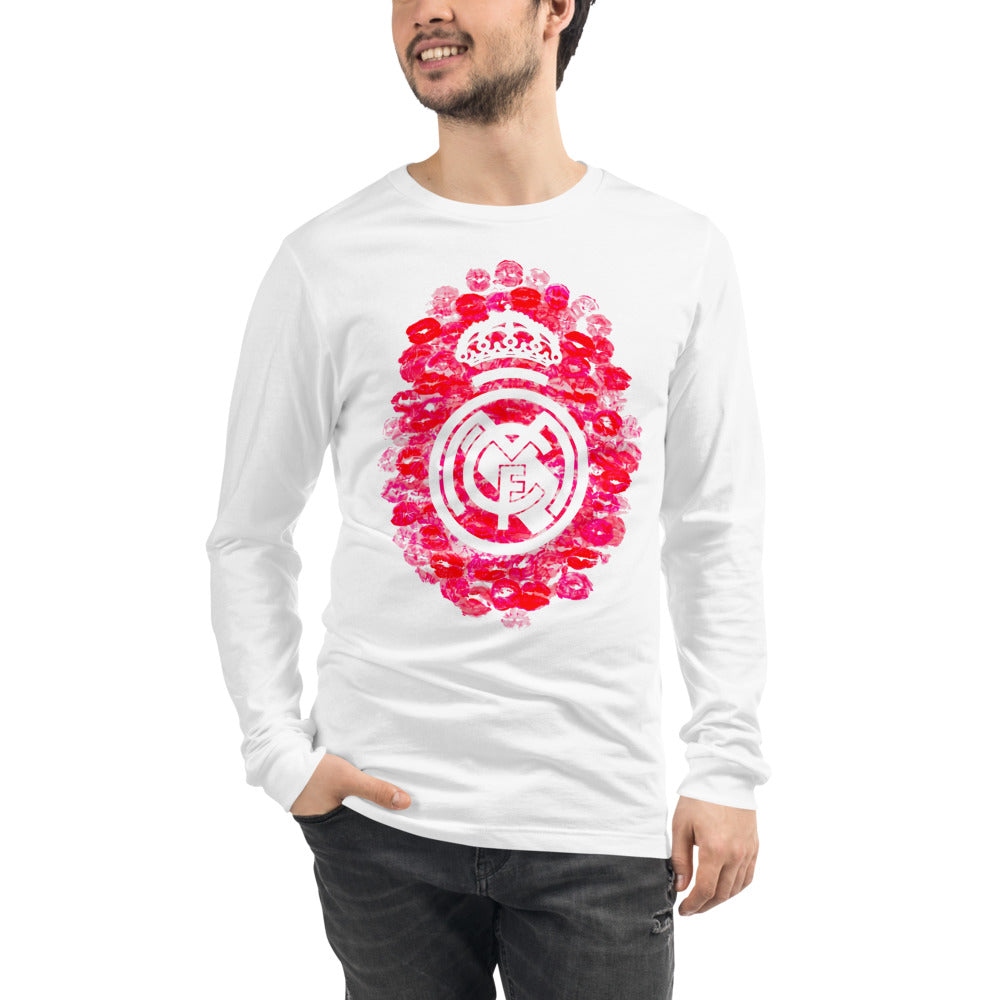 Manga Larga Real Madrid Kisses - Modelo masculino