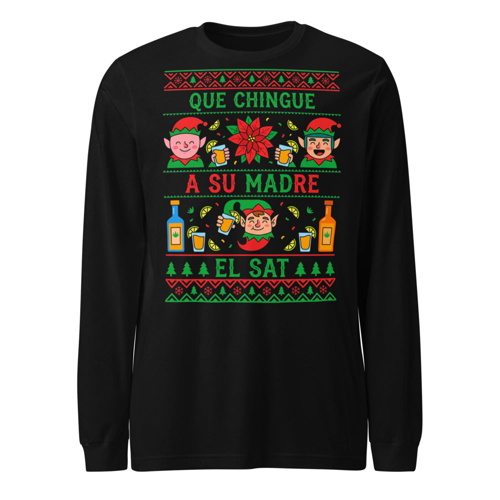 Elfos Navideños Brindis Ugly Sweater