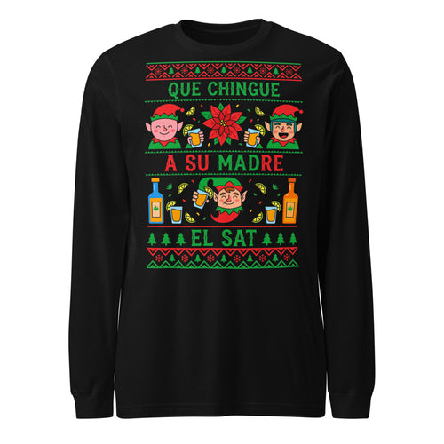 Elfos Navideños Brindis Ugly Sweater