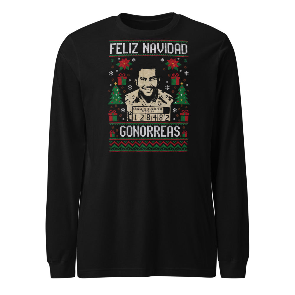 Manga Larga Feliz Navidad Gono... - Frente
