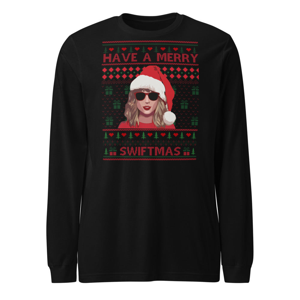 Manga Larga Merry Swiftmas to All - Frente