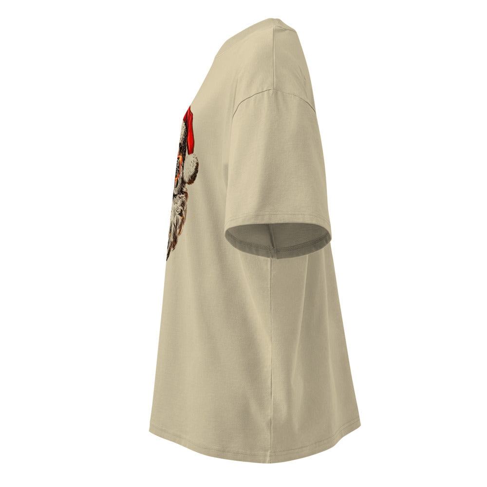 Oversize Jolly Vibes Santa Red Sunglasses - Lateral fantasma