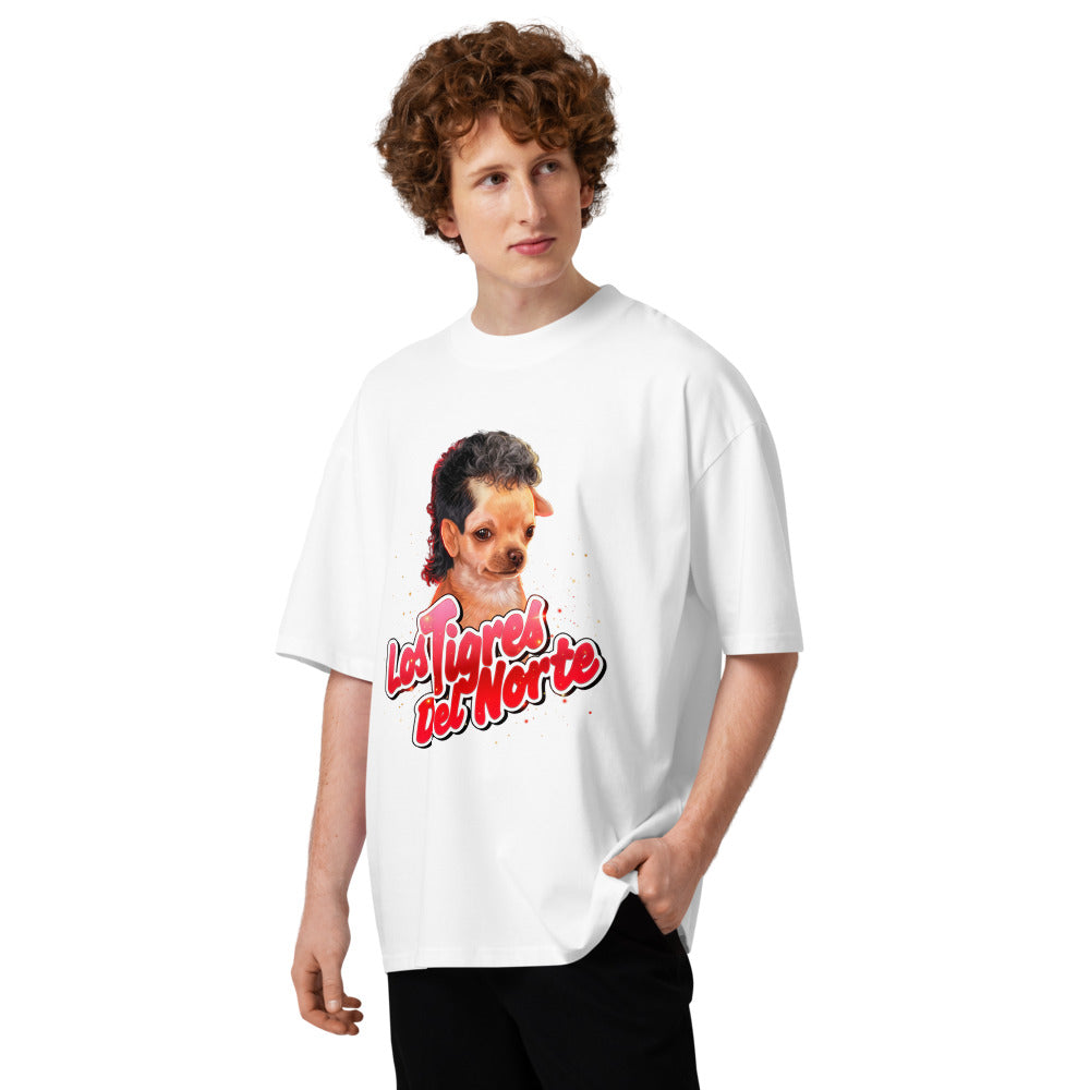 Oversize Los Tigres Del Norte Chihuahua Mullet - Modelo masculino