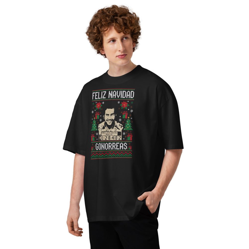 Oversize Feliz Navidad Gono... - Modelo masculino