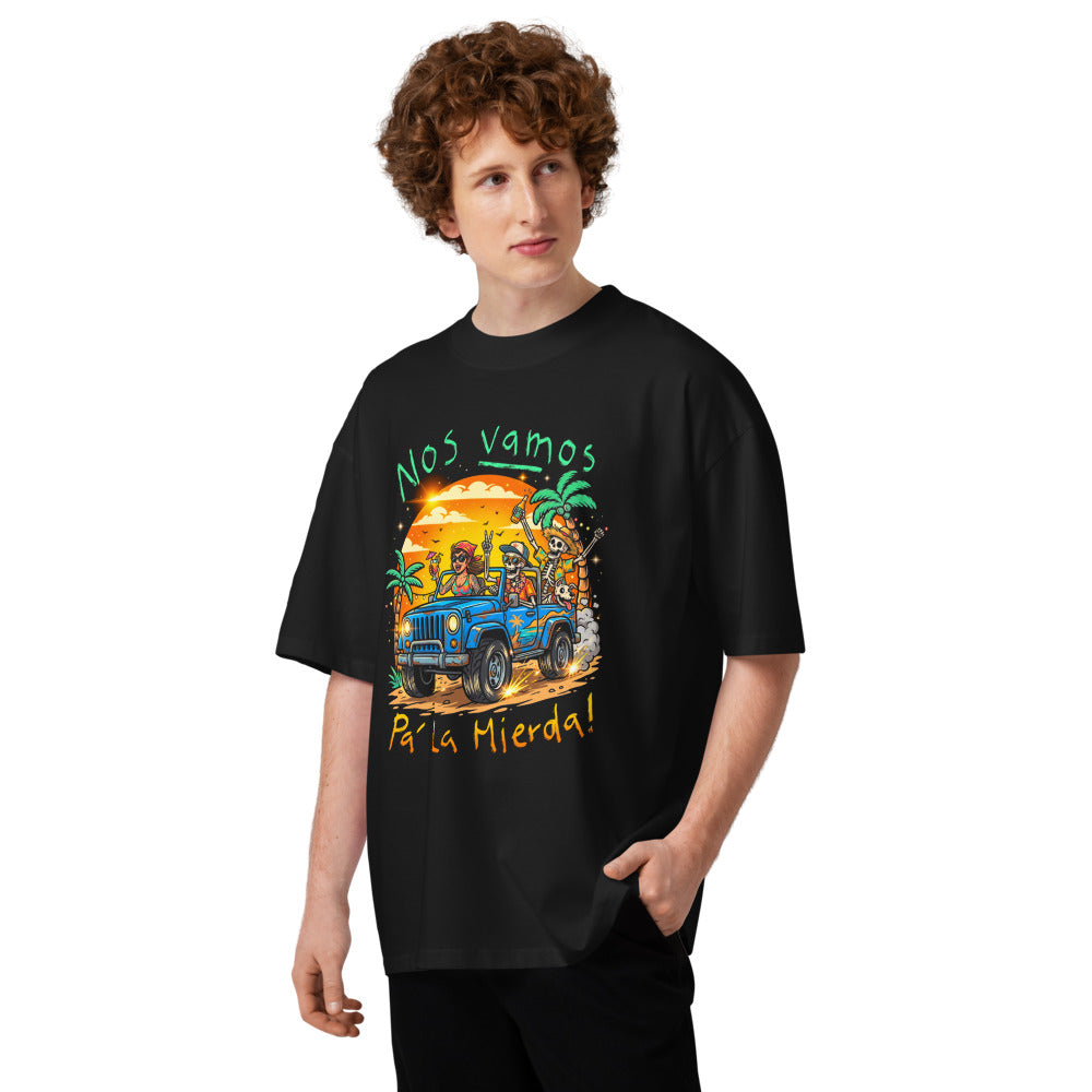 Oversize Nos Vamos Jeep Calacas Playa - Modelo masculino