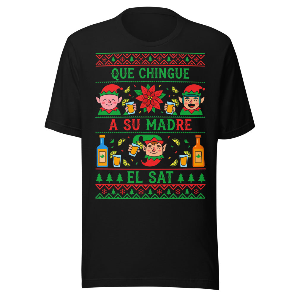 Elfos Navideños Brindis Ugly Sweater