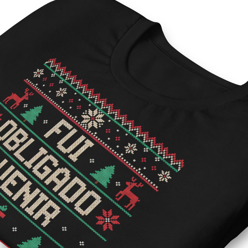 Playera Fui Obligado a venir - Doblado zoom