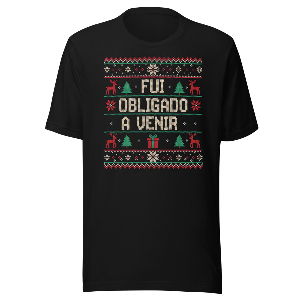 Playera Fui Obligado a venir - Frente grande