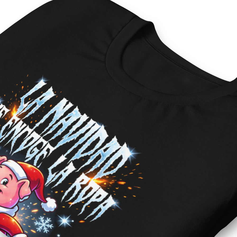 Playera La Navidad Me Encoge La Ropa - Doblado zoom