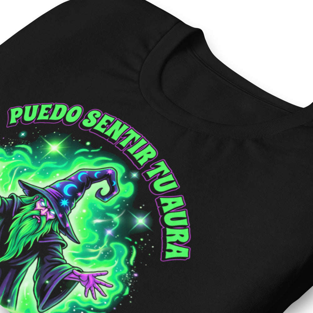 Playera Mago Verde Puedo Sentir Tu Aura De Cerote - Doblado zoom