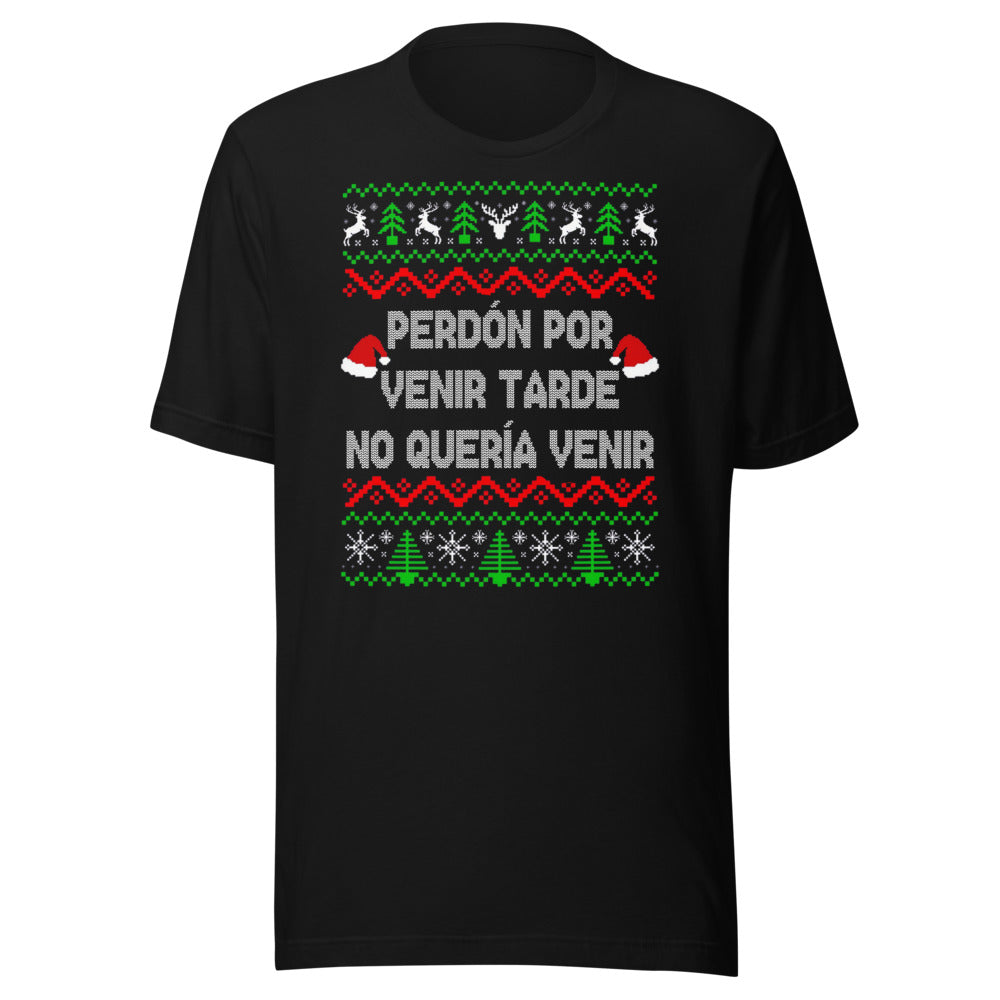 Playera No quería venir - Frente grande
