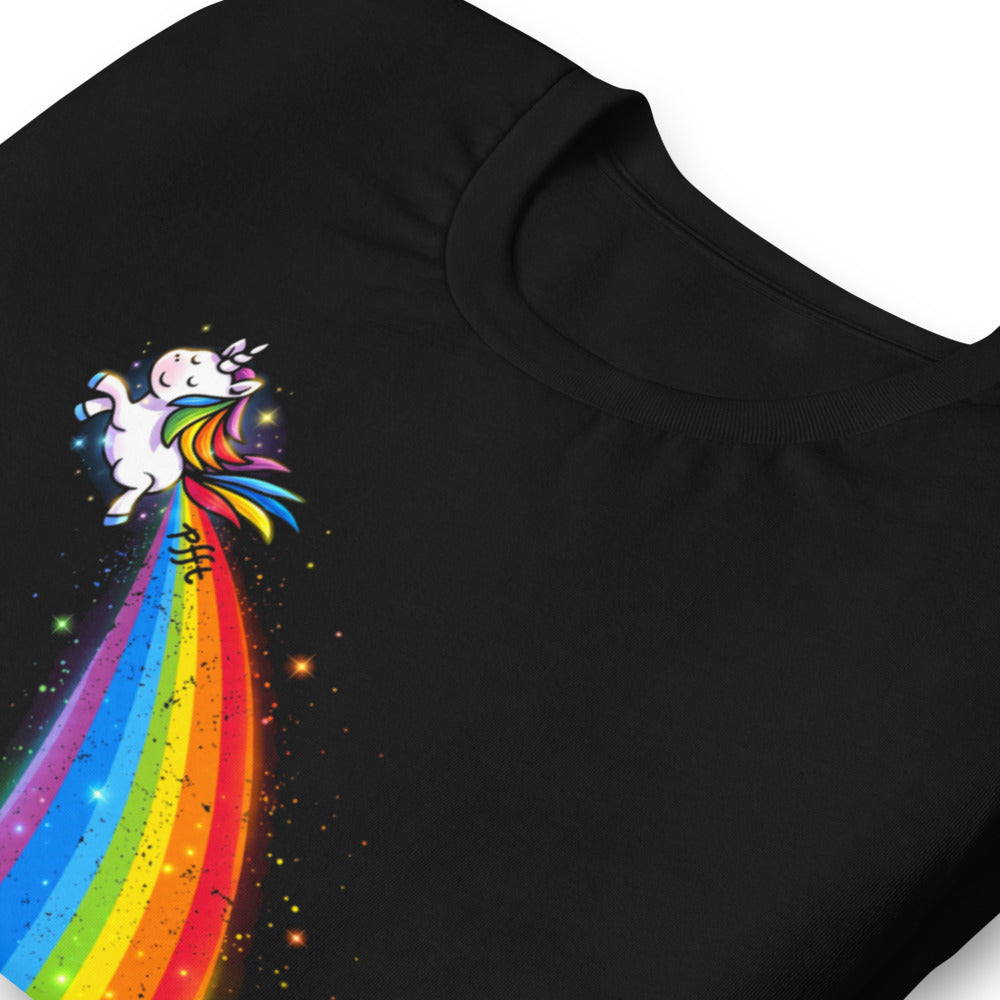 Playera Unicorn Pfft Rainbow Trail - Doblado zoom