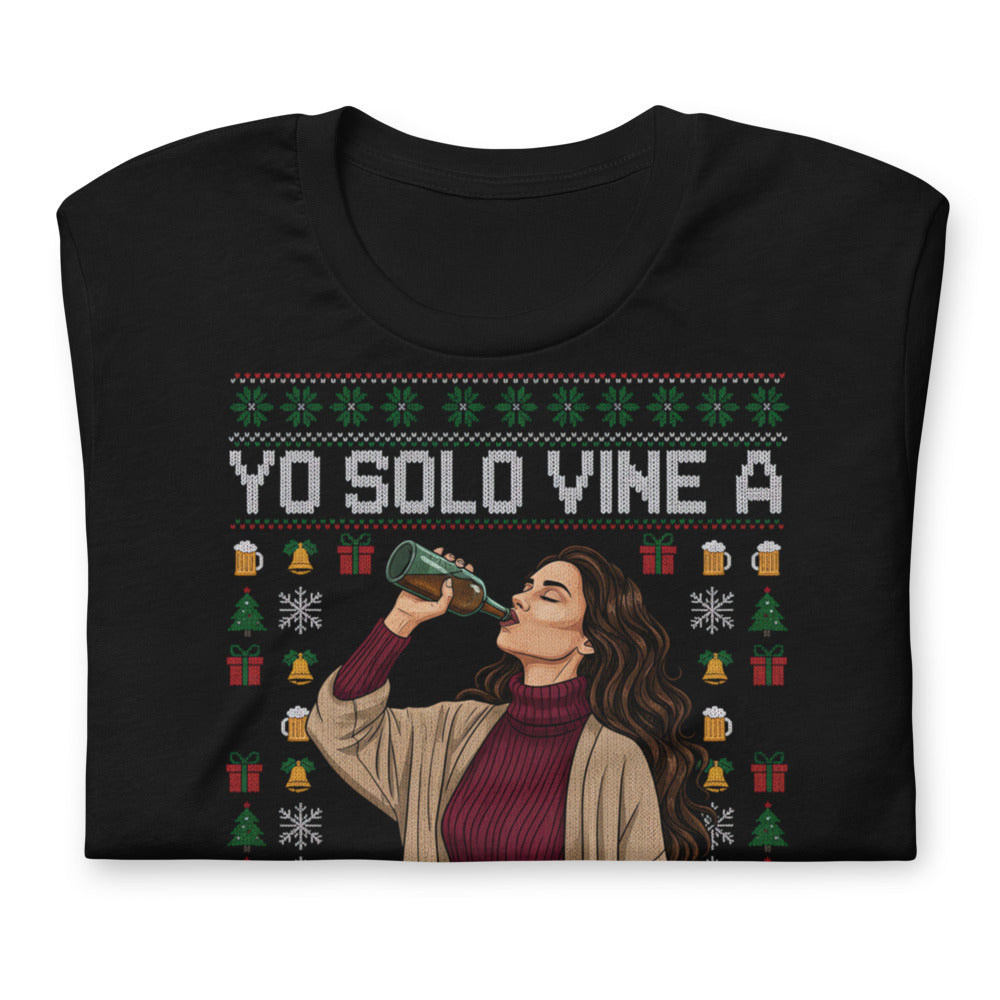 Playera Yo solo vine - Doblado