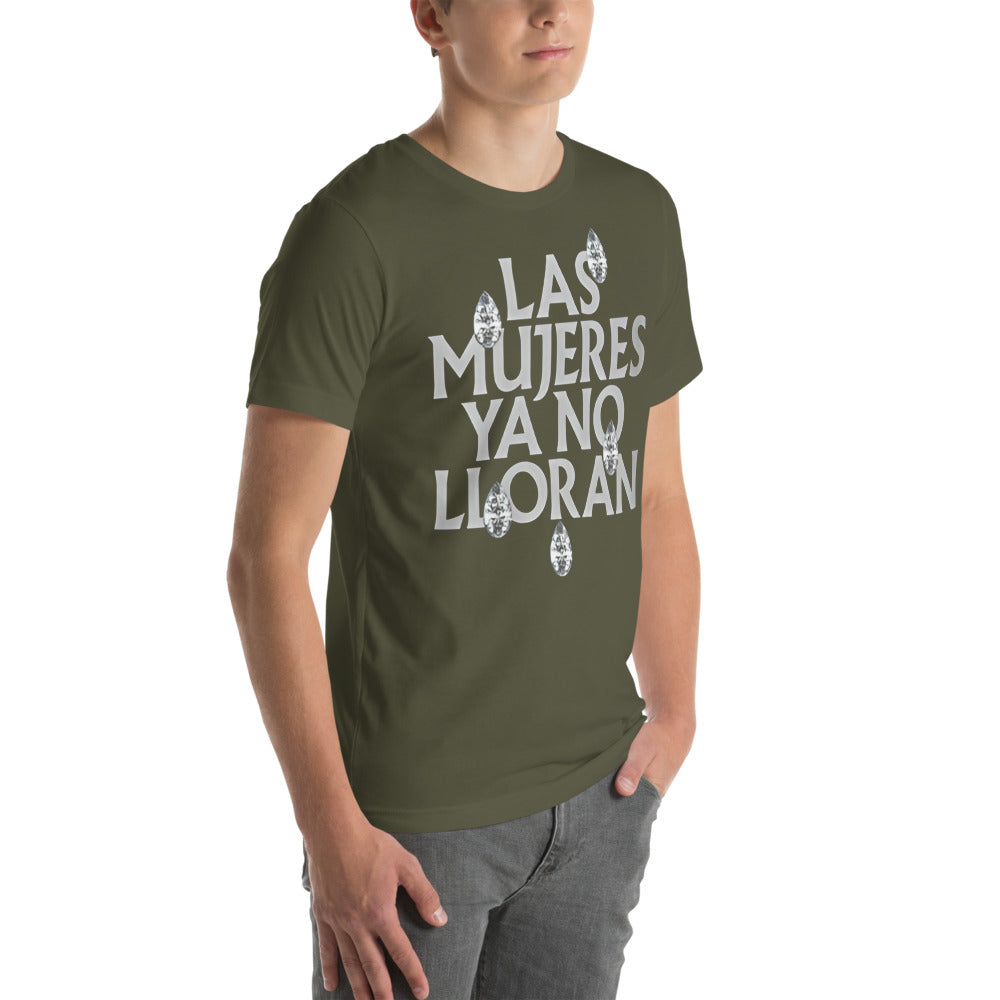 Playera Las mujeres ya no lloran - Modelo masculino lateral