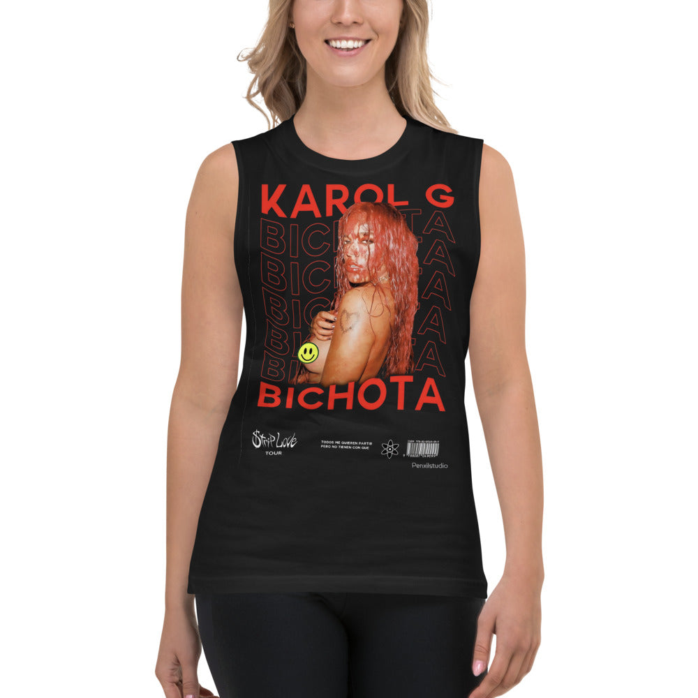 Sin mangas Bichota Karol G - Modelo femenina