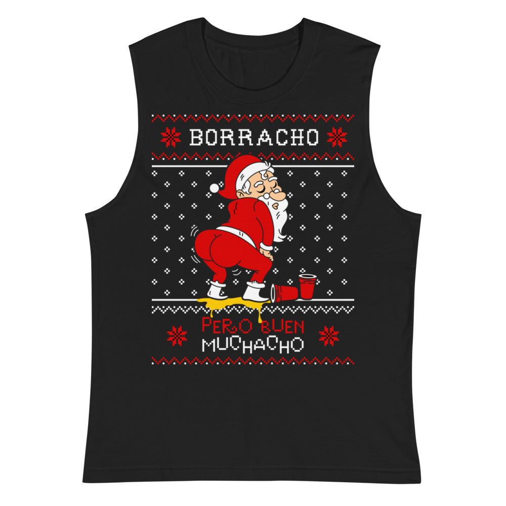 Sin mangas Borracho Navideño - Plano