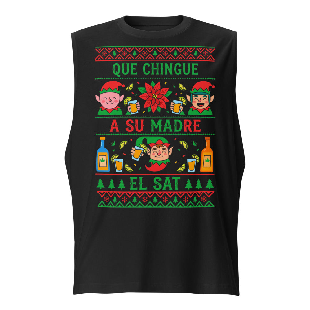 Elfos Navideños Brindis Ugly Sweater