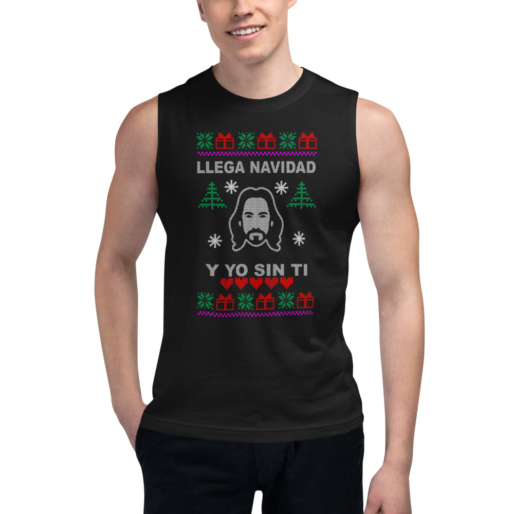 Sin mangas Llega Navidad - Modelo masculino