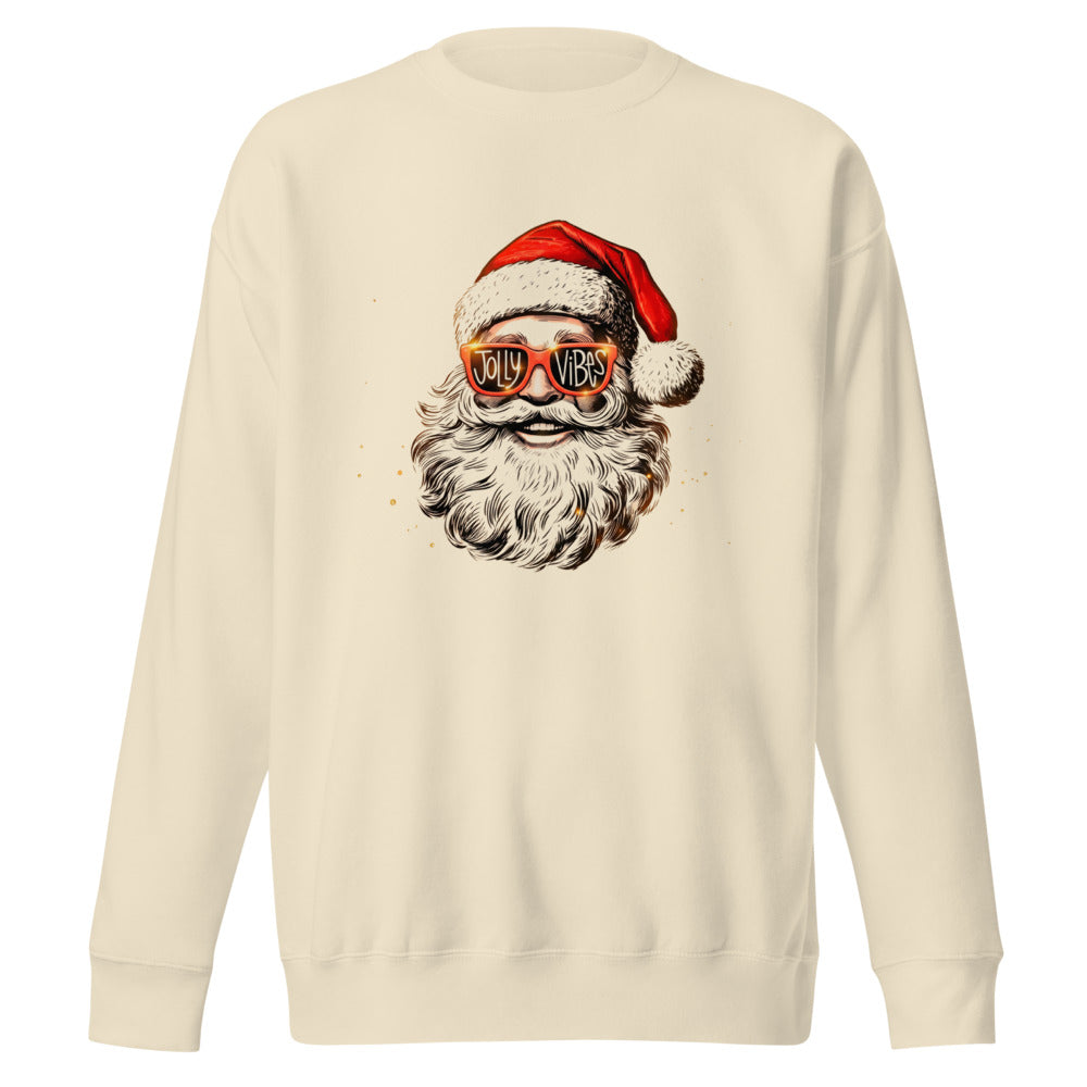 Suéter Jolly Vibes Santa Red Sunglasses - Frente