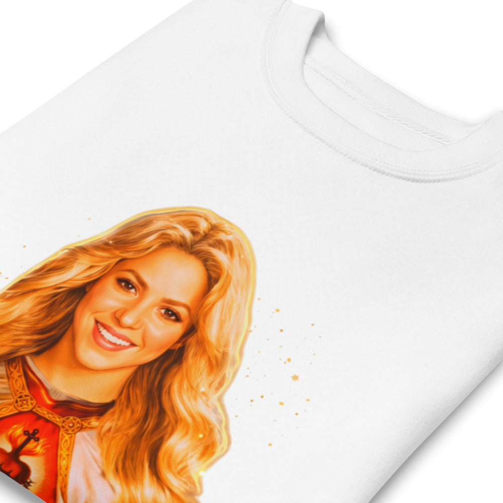 Suéter Sagrado Corazón Mujer Rubia Manto Dorado - Doblado zoom