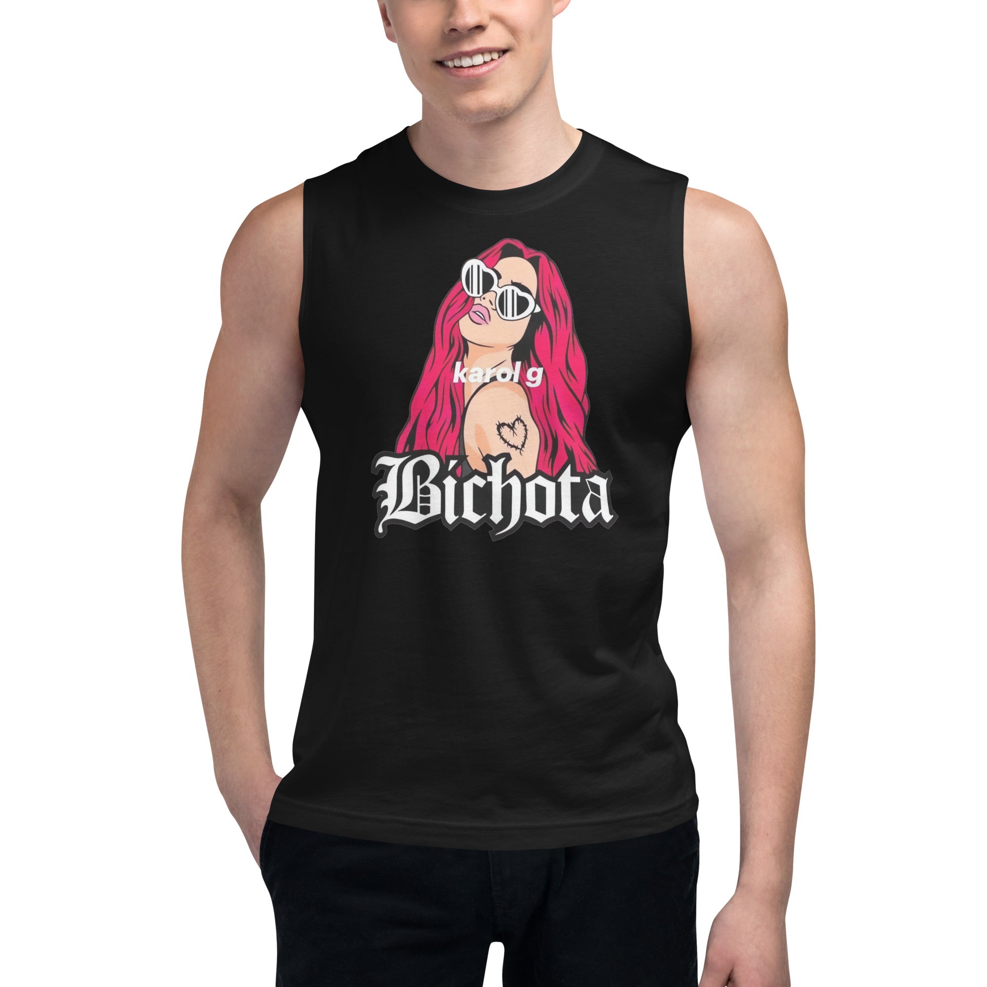 Camiseta sin mangas Bichota: el emblema de orgullo colombiano con calidad excepcional y estampado que resiste el paso del tiempo.