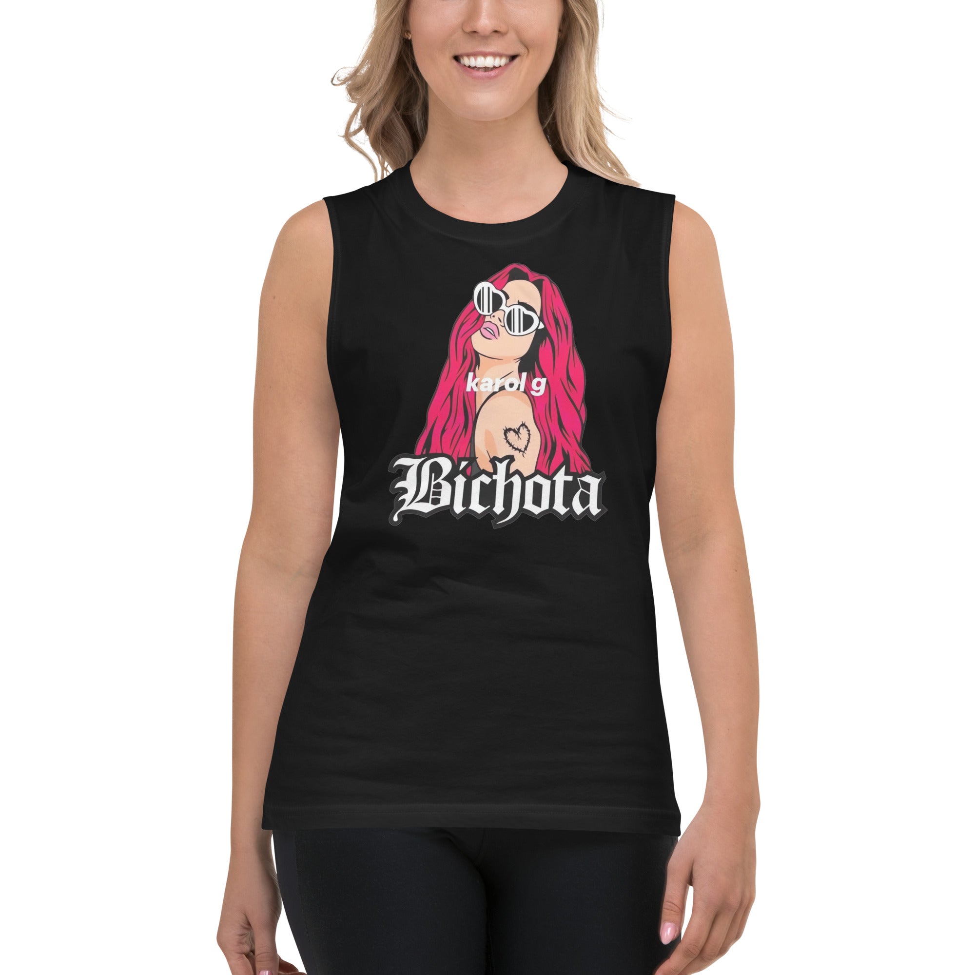 Camiseta sin mangas Bichota: el emblema de orgullo colombiano con calidad excepcional y estampado que resiste el paso del tiempo.