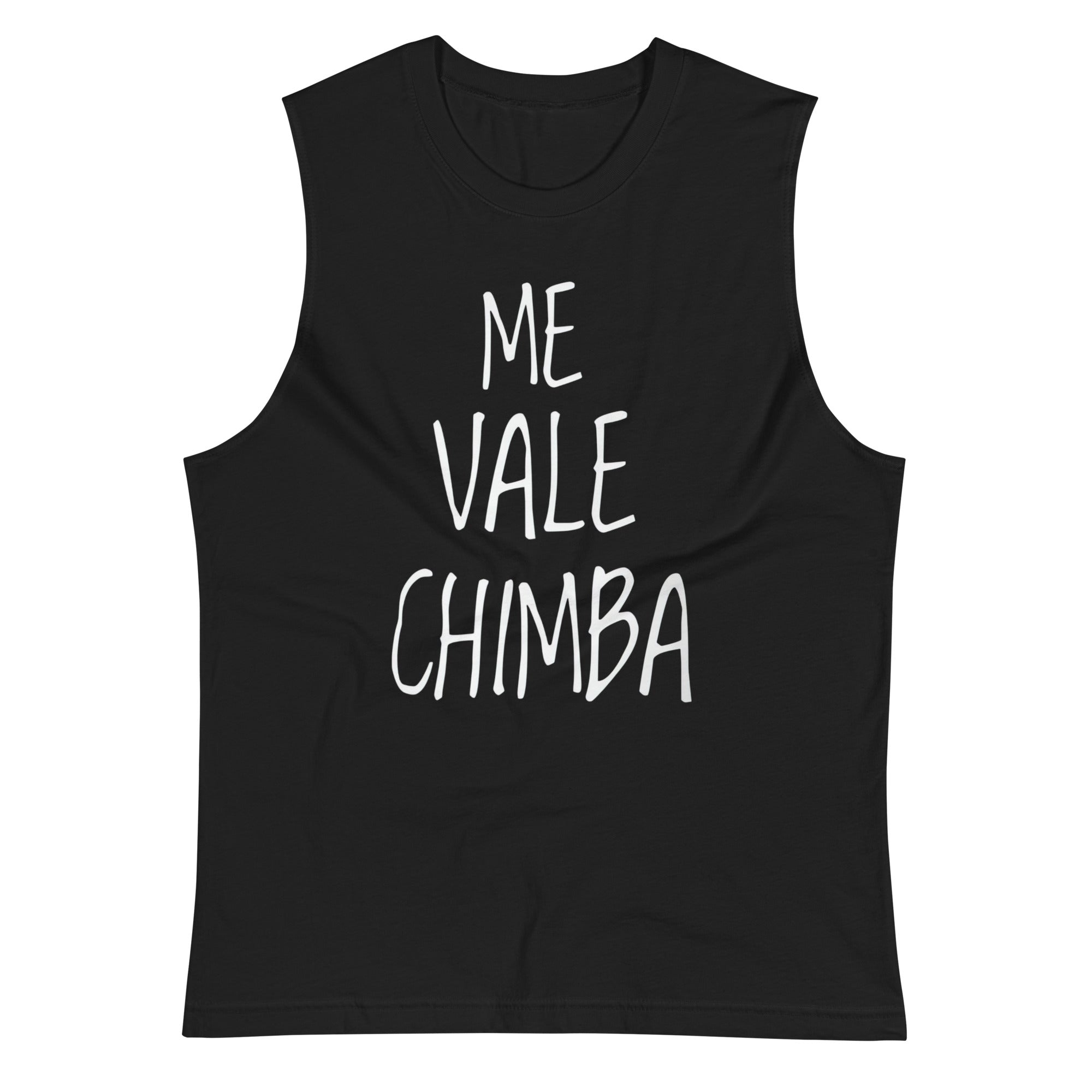 Camiseta sin mangas Me Vale Chimba: el emblema de orgullo colombiano con calidad excepcional y estampado que resiste el paso del tiempo.