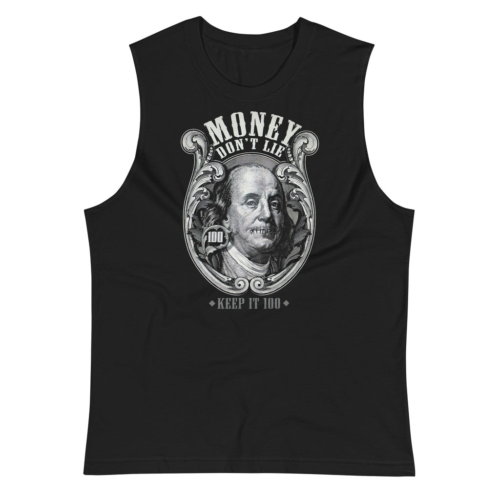 Camiseta sin mangas Money Don't Lie, Descubre calidad excepcional y estampados duraderos. Encuentra estilo y orgullo en cada prenda!