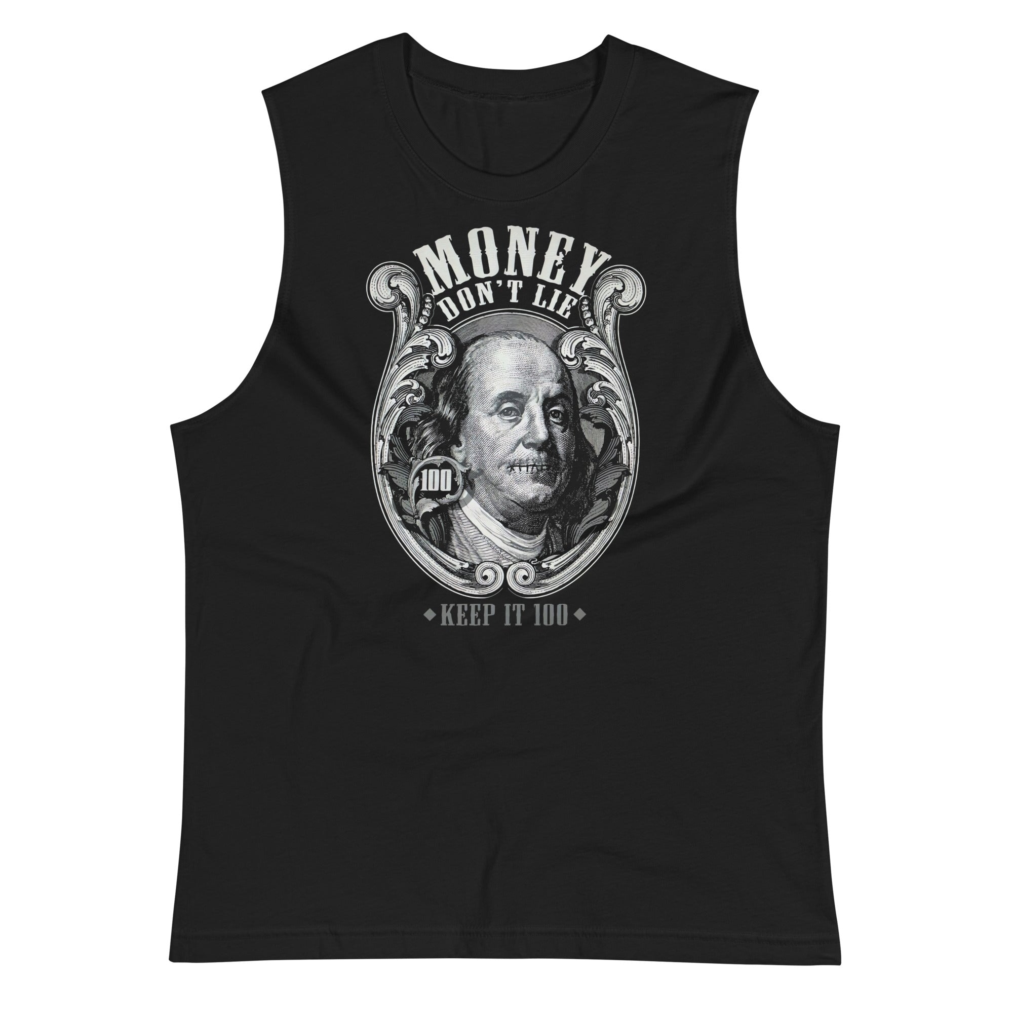 Camiseta sin mangas Money Don't Lie, Descubre calidad excepcional y estampados duraderos. Encuentra estilo y orgullo en cada prenda!