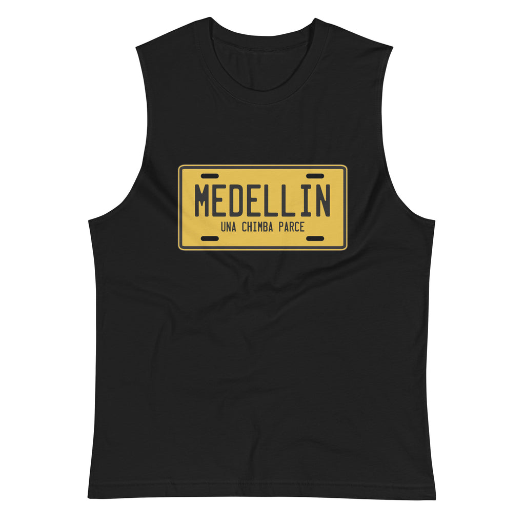 Camiseta sin mangas Medellín una Chimba: el emblema de orgullo colombiano con calidad excepcional y estampado que resiste el paso del tiempo.