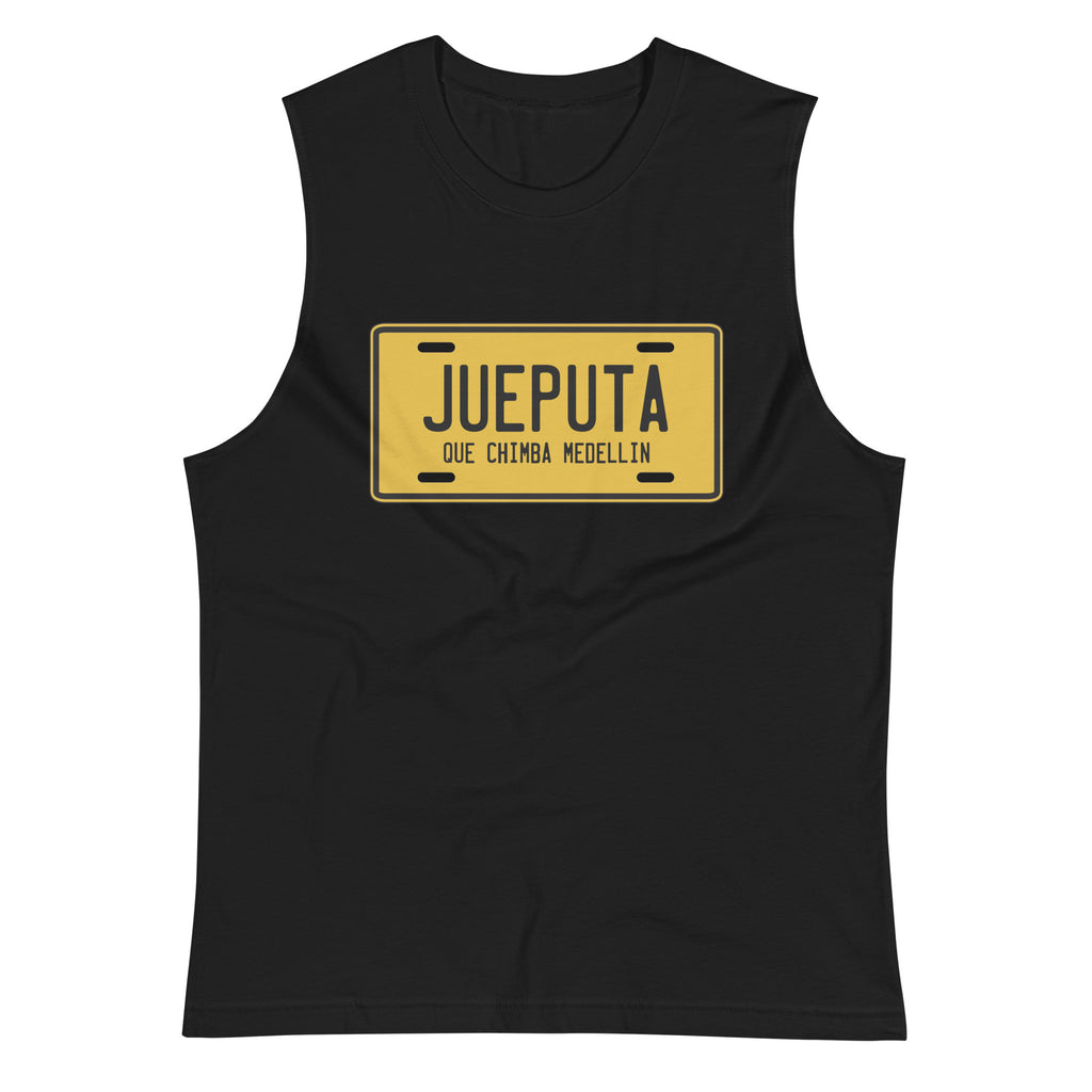 Camiseta sin mangas Jueputa, Descubre calidad excepcional y estampados duraderos. Encuentra estilo y orgullo en cada prenda. Compra en LOSMIOS!