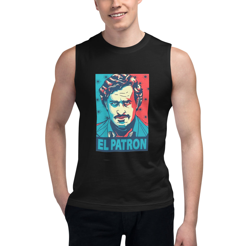 Camiseta sin mangas El Patrón: el emblema de orgullo colombiano con calidad excepcional y estampado que resiste el paso del tiempo.