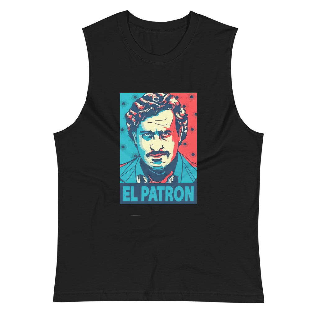 Camiseta sin mangas El Patrón: el emblema de orgullo colombiano con calidad excepcional y estampado que resiste el paso del tiempo.