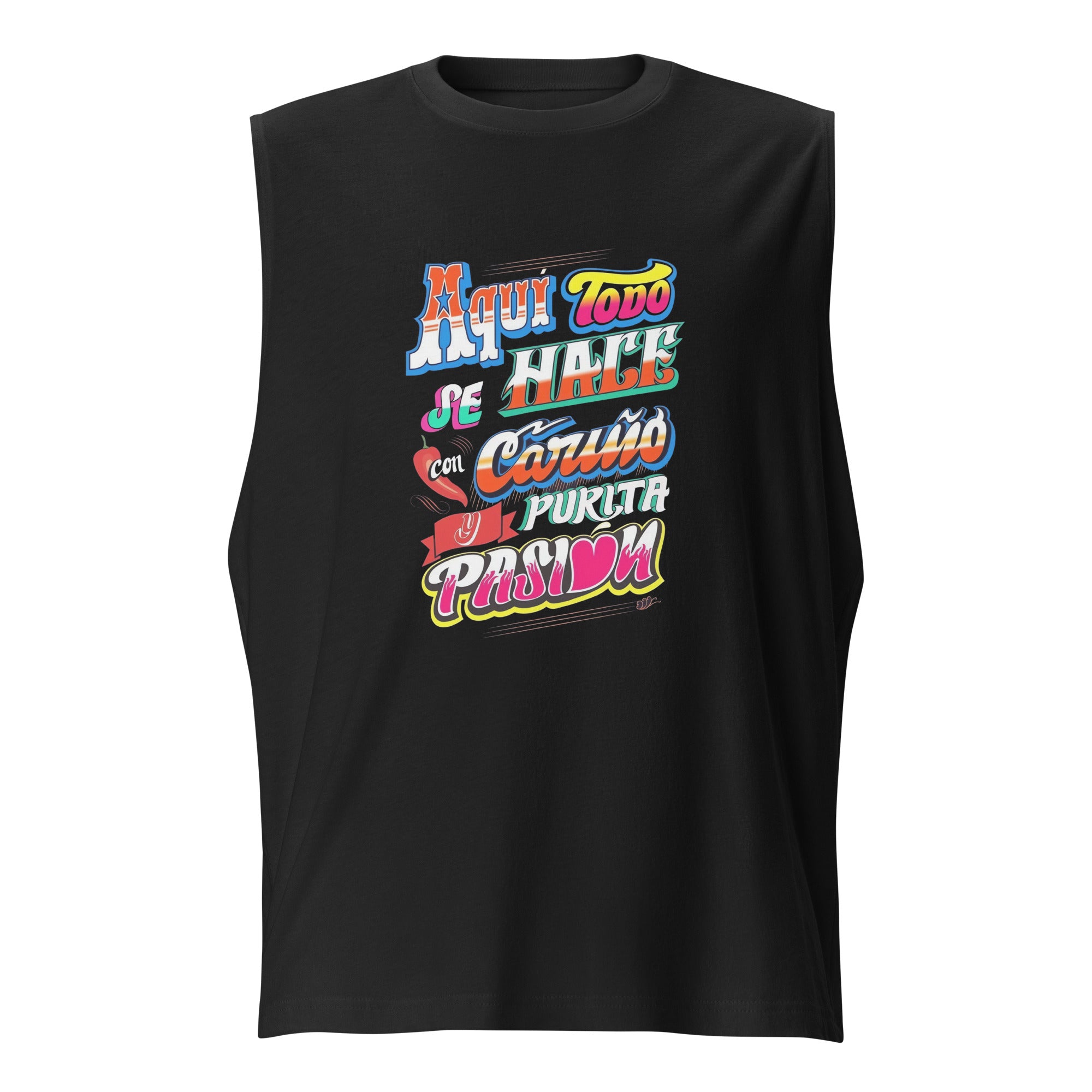 Camiseta sin mangas de Cariño y Pasión, Descubre calidad excepcional y estampados duraderos. Encuentra estilo y orgullo en cada prenda. 