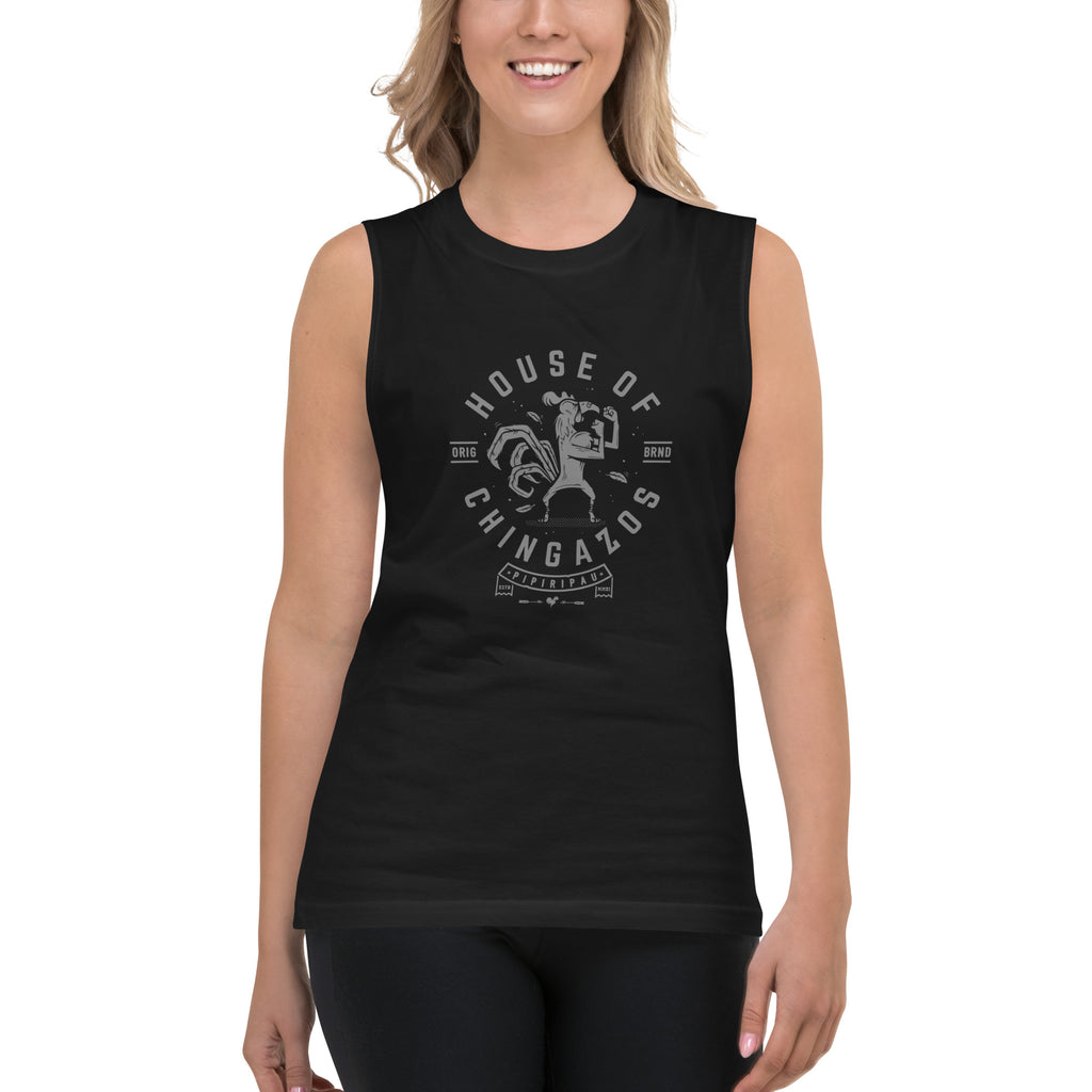Camiseta sin mangas Chingazos, Descubre calidad excepcional y estampados duraderos. Encuentra estilo y orgullo en cada prenda. Compra en LOSMIOS!