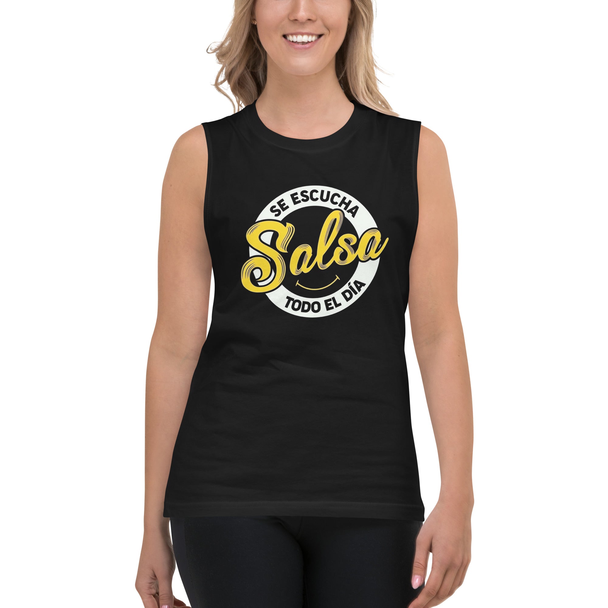 Camiseta sin mangas Se Escucha Salsa, Descubre calidad excepcional y estampados duraderos. Encuentra estilo y orgullo en cada prenda. 