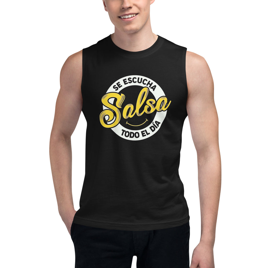 Camiseta sin mangas Se Escucha Salsa, Descubre calidad excepcional y estampados duraderos. Encuentra estilo y orgullo en cada prenda. 
